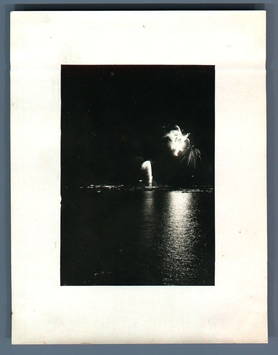 Poland, Zoppot (Sopot), Fireworks Vintage Silver Print Silver Print
