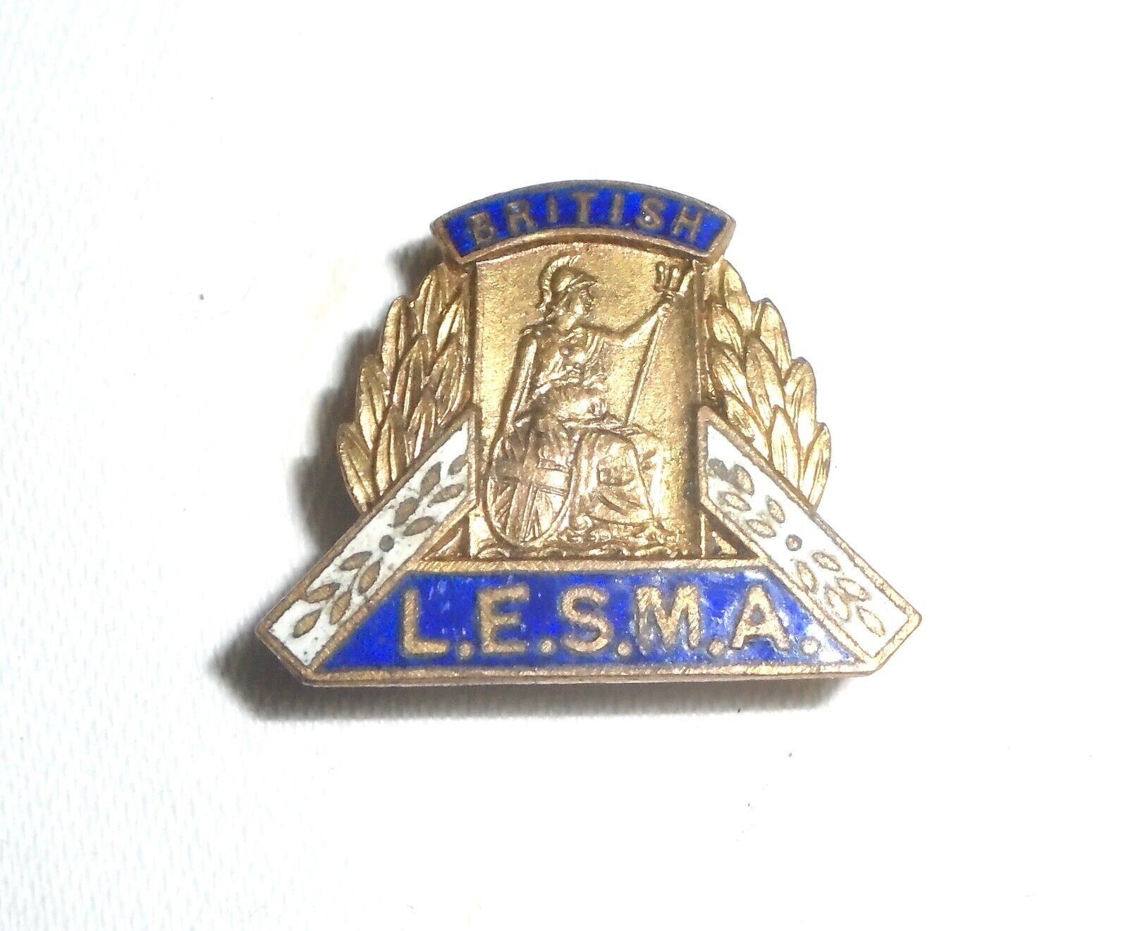 Vintage L.E.S.M.A British Limbless Ex-Service Men\'s Assoc. Lapel Badge C.1930