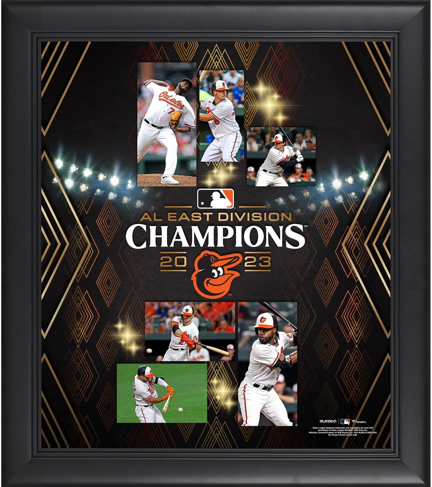 Baltimore Orioles Framed 15x17 2023 American League East Division Champs Collage
