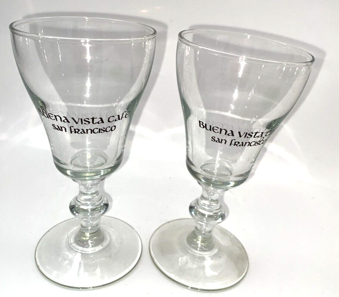 Buena Vista Cafe San Francisco Original Irish Coffee Glasses Set of 2