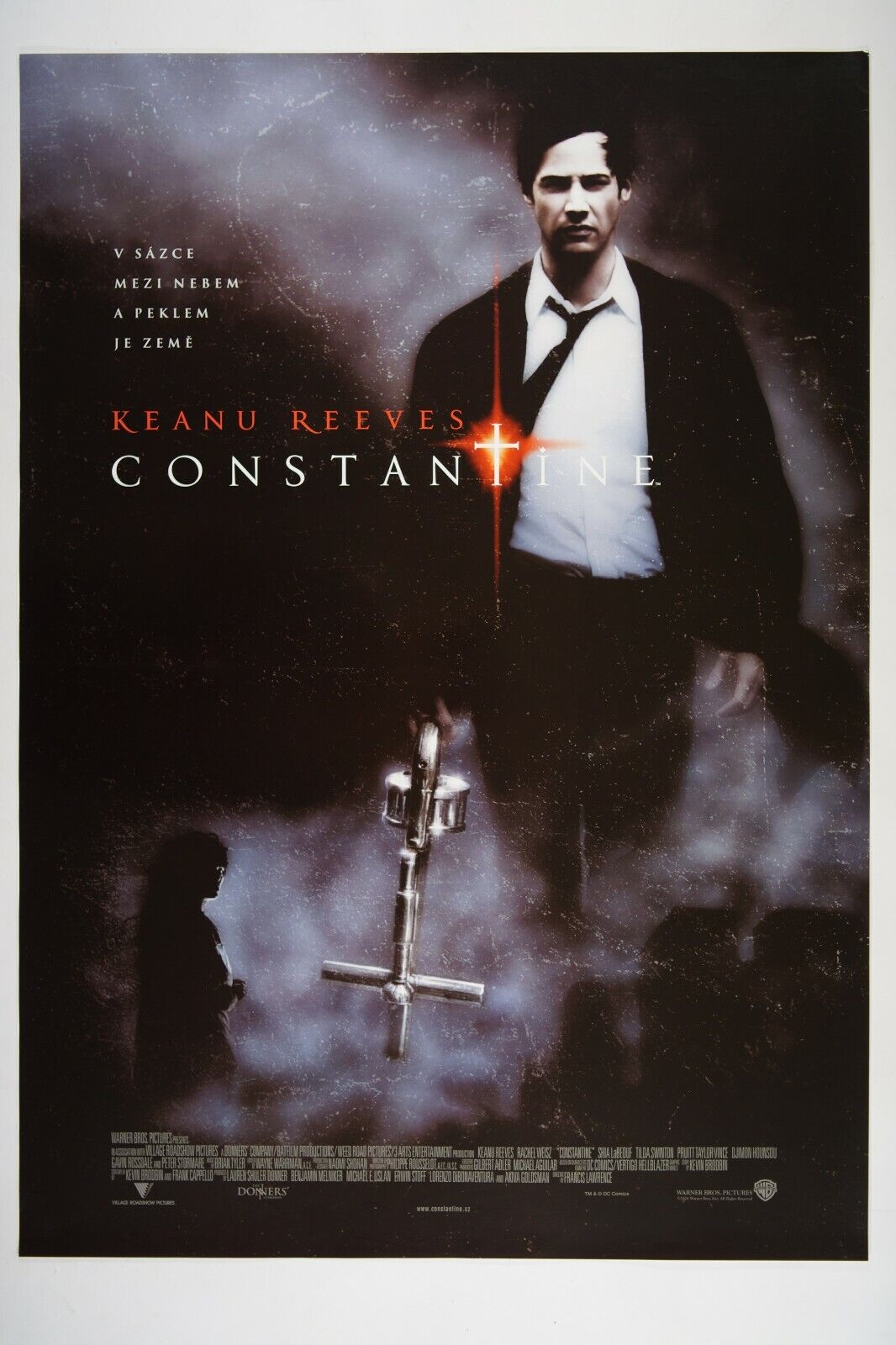 CONSTANTINE 23x33 Original Czech movie poster 2005 KEANU REEVES, RACHEL WEISZ