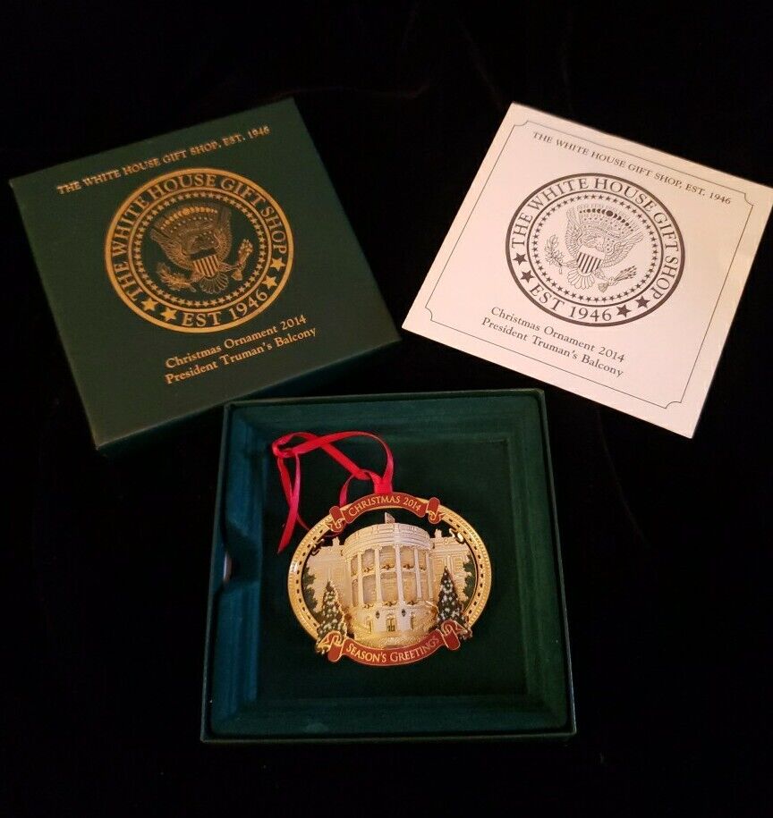 Official 2014 The White House Gift Shop Annual Christmas Ornament Truman
