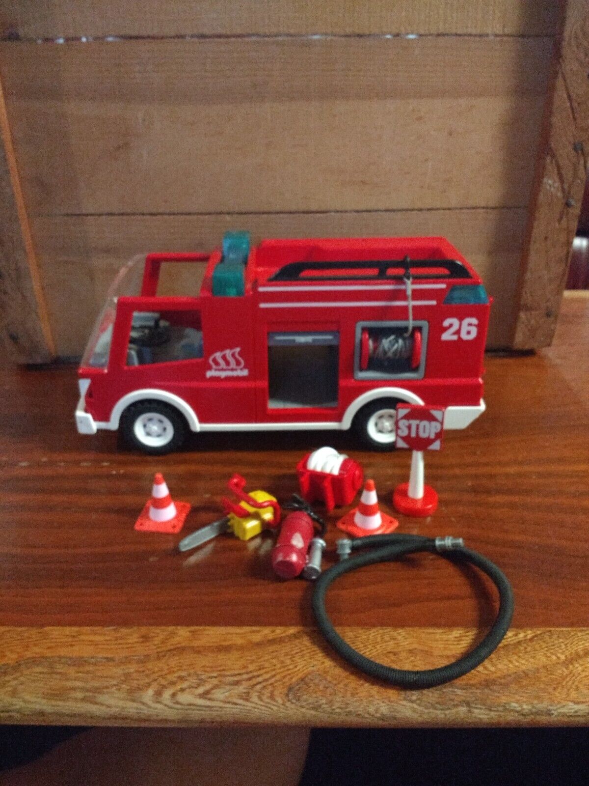 1996 Playmobile fire truck toy