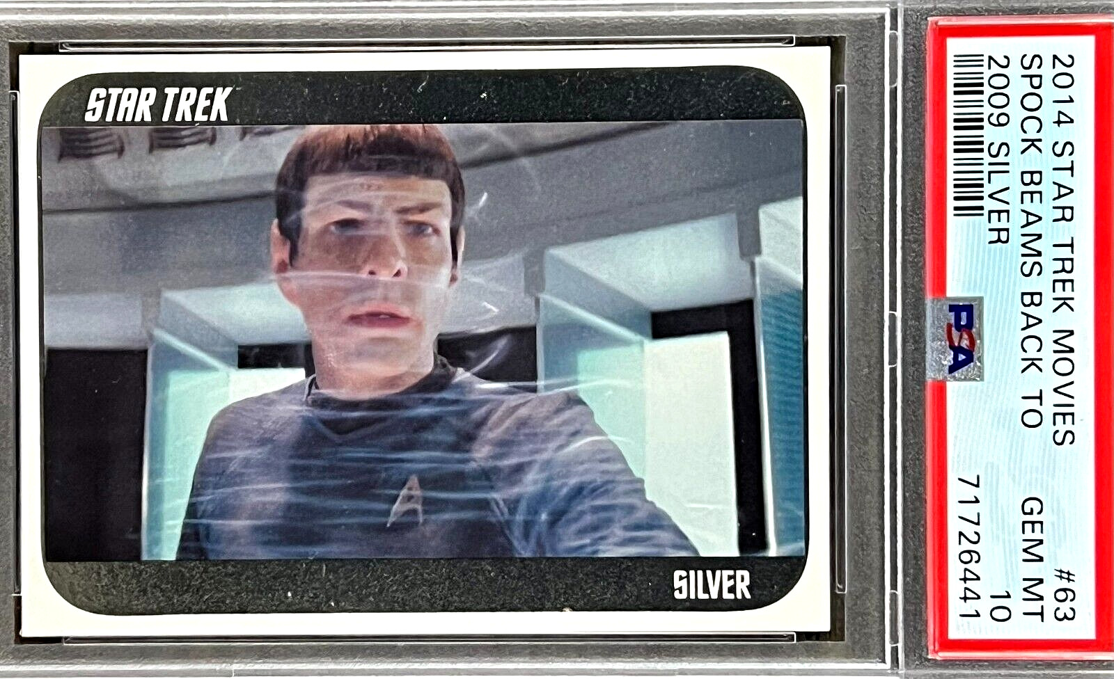 2014 Star Trek Spock #63 (SILVER) PSA 10 GEM MINT (160/200) (RARE: Population 1)