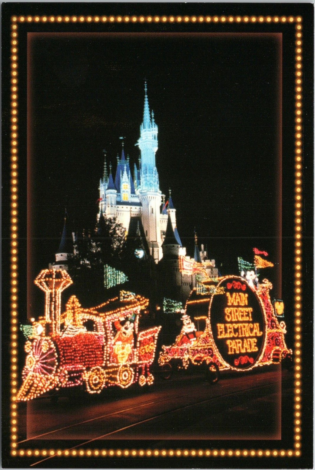 Disney World 4x6 Postcard - Main Street Electrical Parade - Orlando Florida 2000