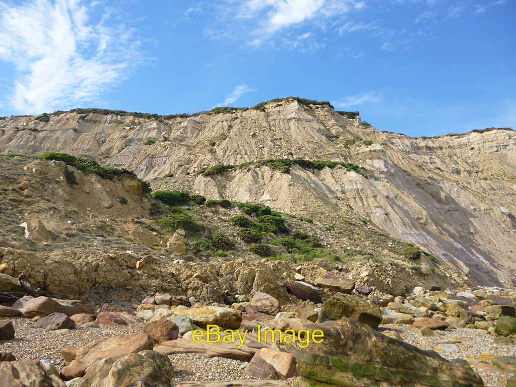 Photo 6x4 Crumbling cliff, Lee Ness Fairlight Largely clay here, with not c2012