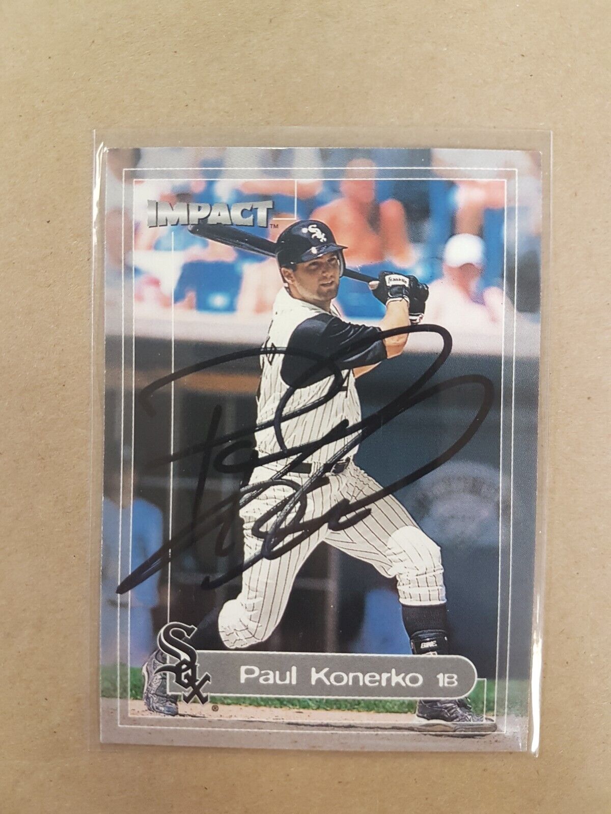 Paul Konerko Impact Autograph Photo SPORTS signed Baseball card MLB 95 2000