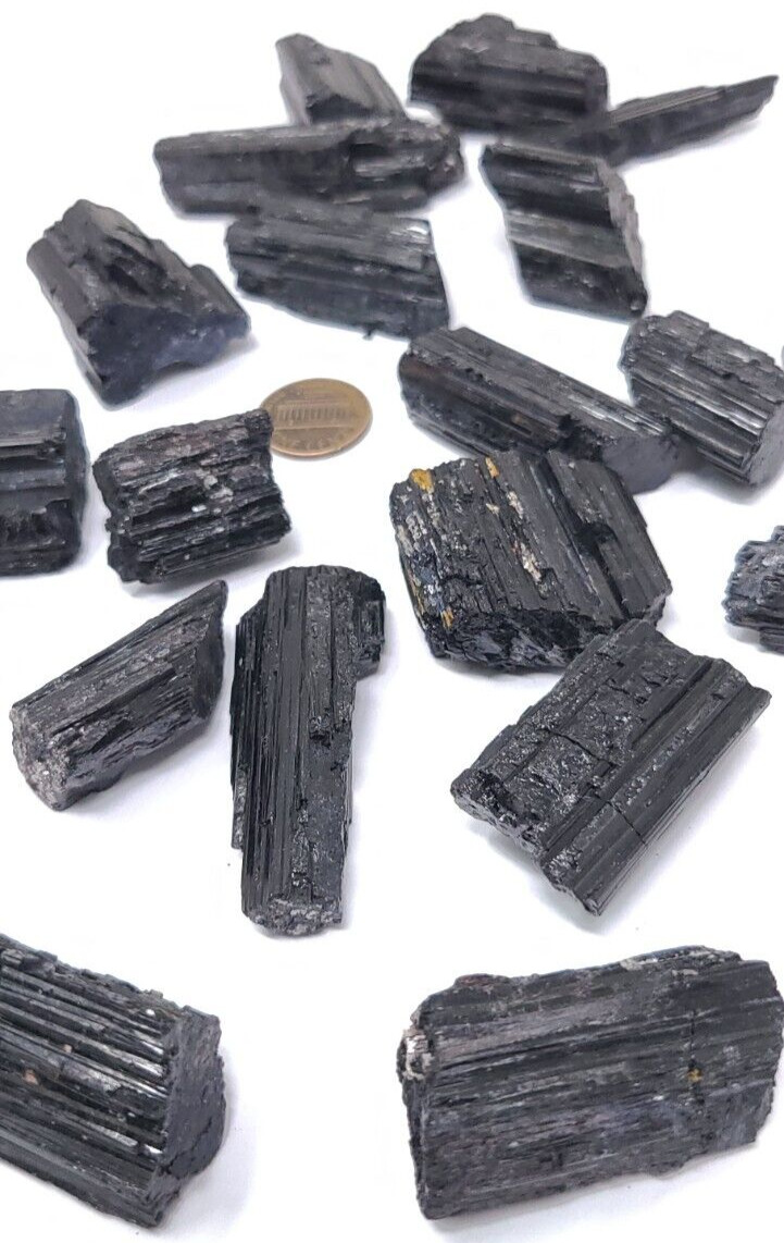 HIGH QUALITY...1 lb pound wholesale lot Black tourmaline Crystals best price 