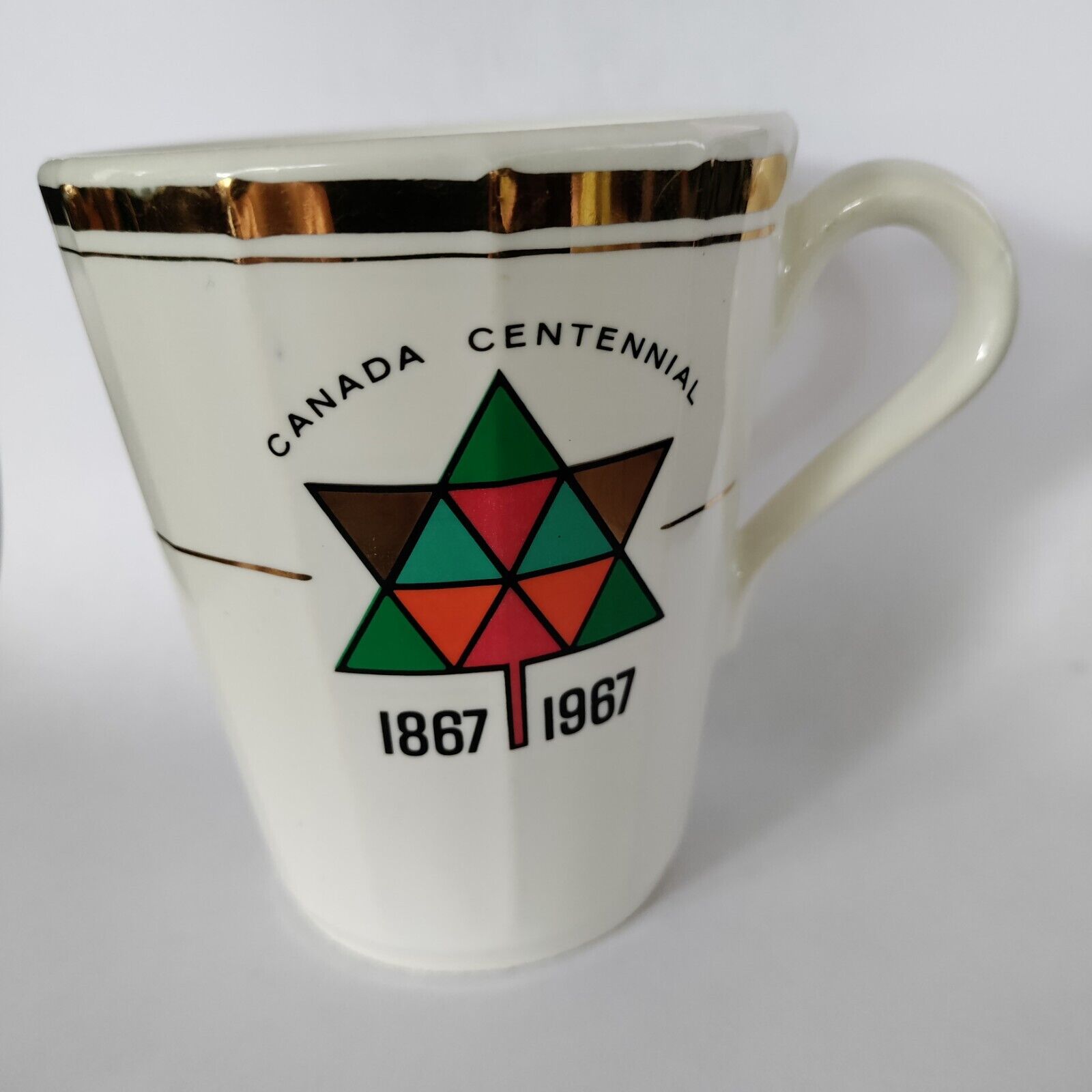 Canada Centenial 1867-1967 mug Medicine Hat mug Coffee cup Hycroft China Alberta