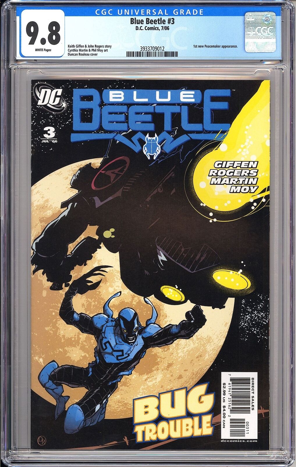 Blue Beetle #3 CGC 9.8 2006 3933709012 1st New Peacemaker KEY HBOMax