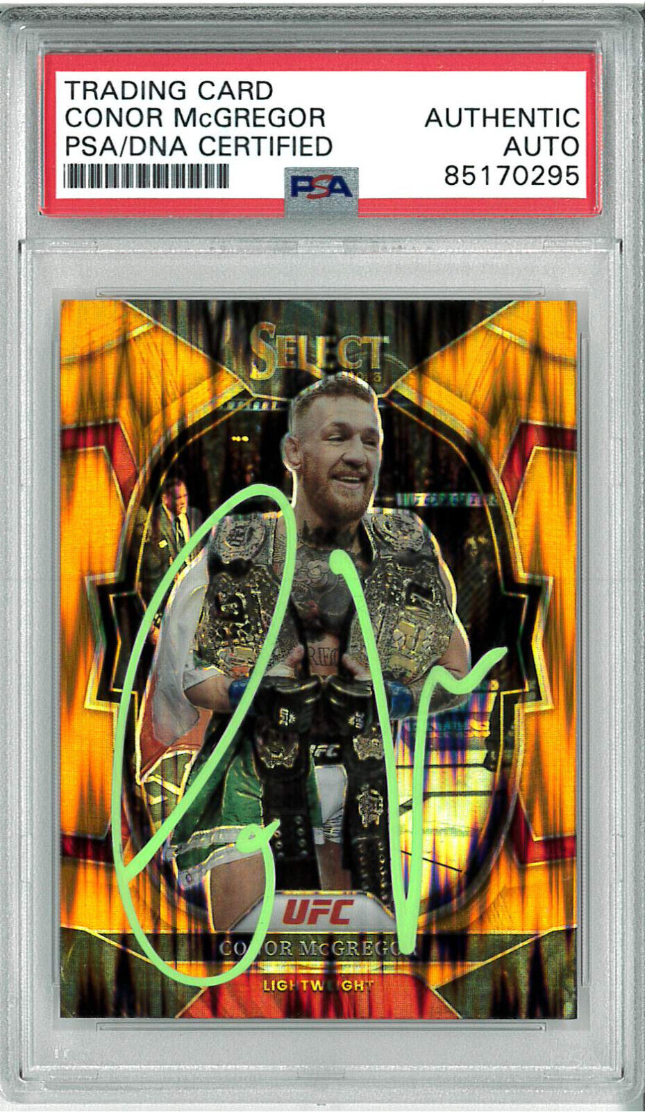 Conor McGregor Autograph Slabbed UFC 2023 Panini Select Card PSA DNA