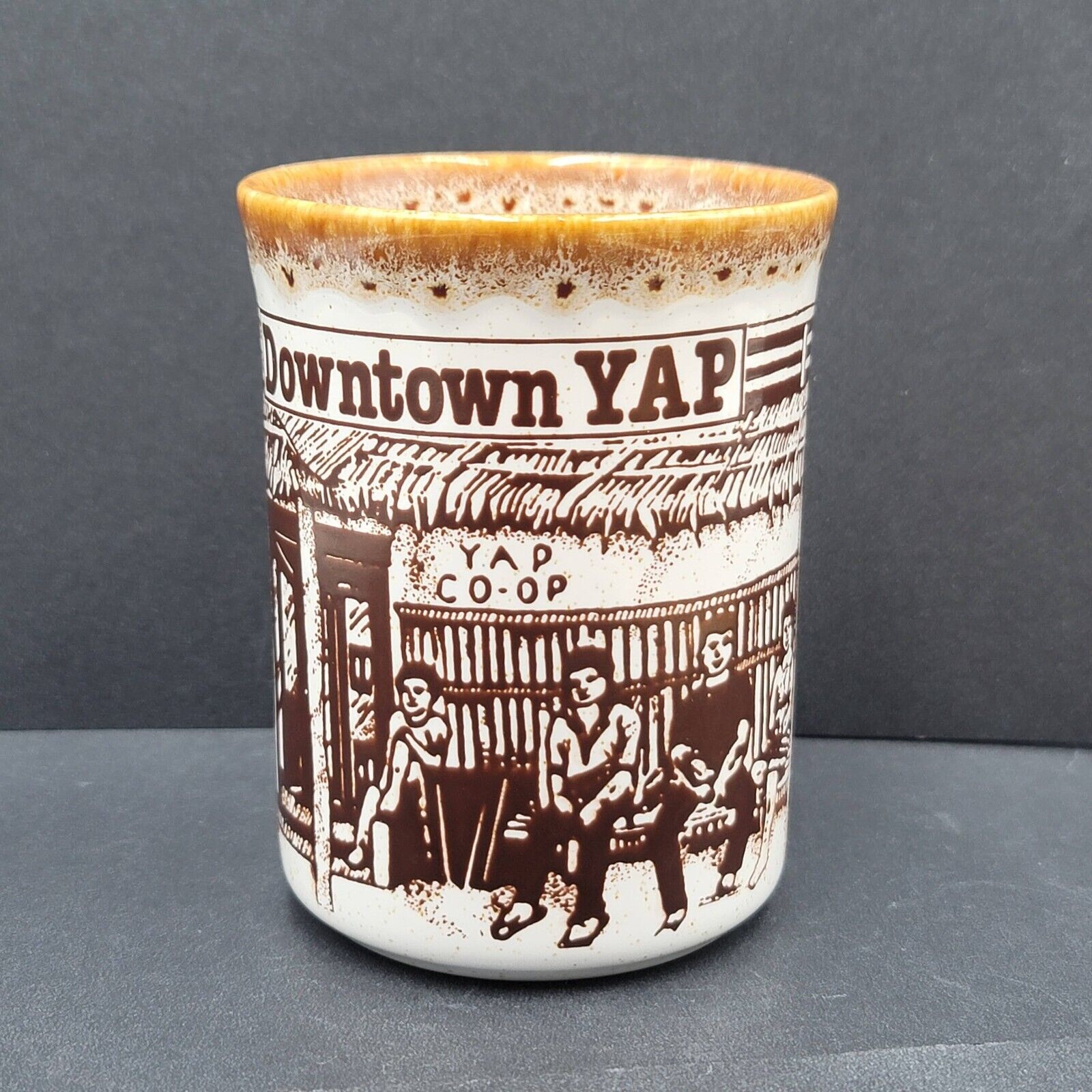Vintage Downtown YAP Coffee Mug Cup Made in Wales The Welsh Beaker Company