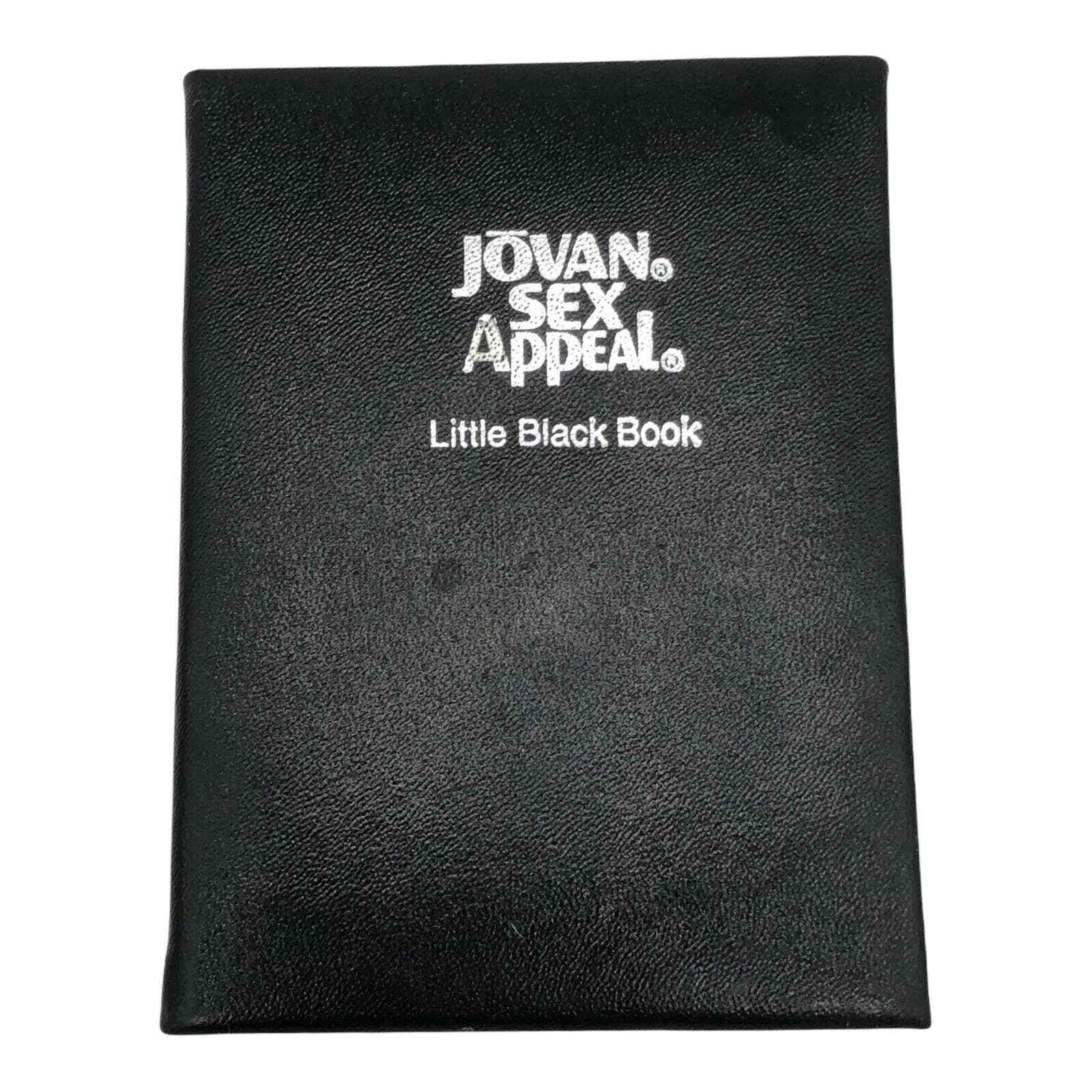 Jovan Sex Appeal Little Black Book Phone Address Book Black Leather 3\