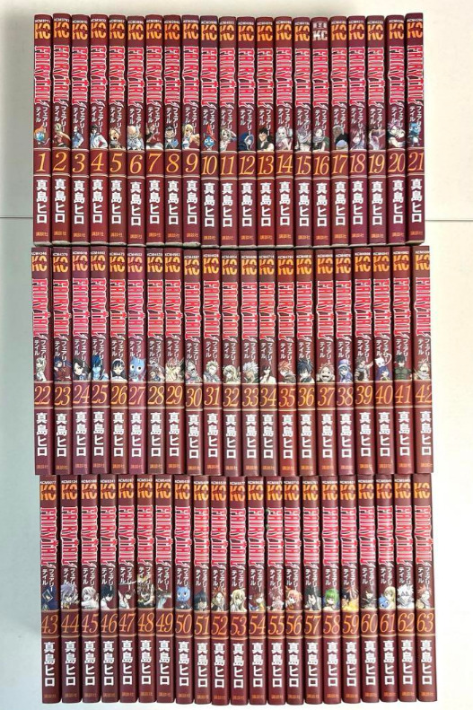 Fairy Tail Japanese language Vol.1-63 complete set Manga Comics Hiro Mashima