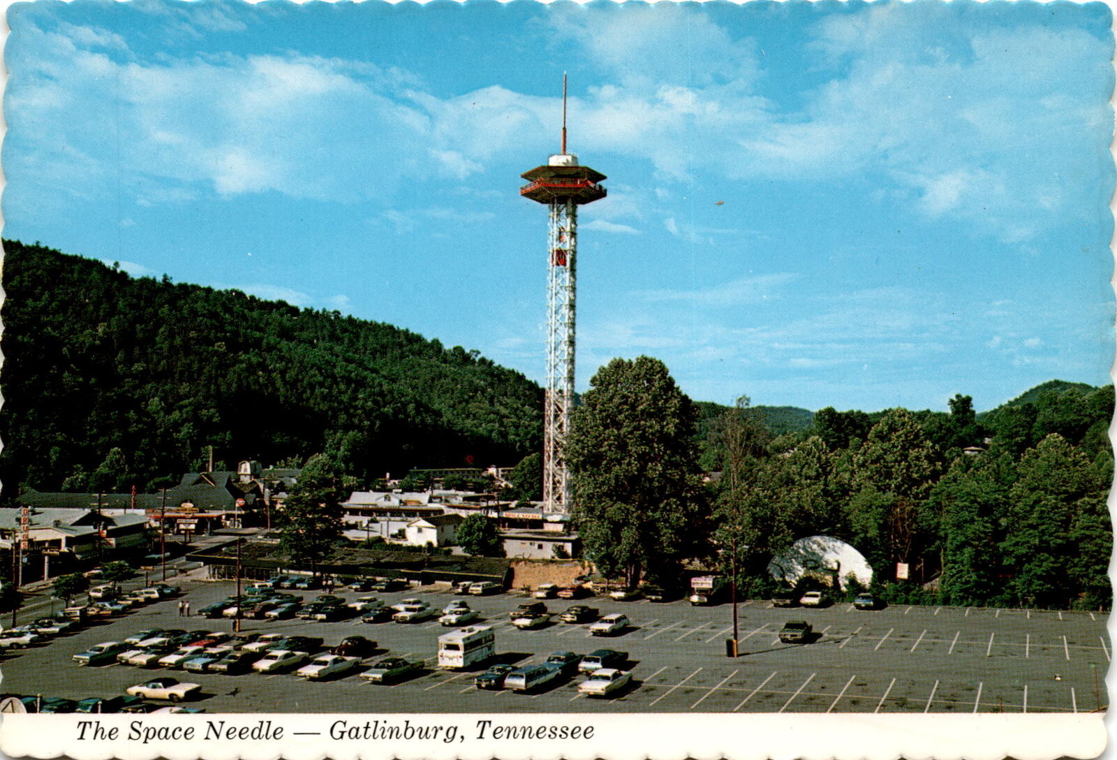 Space Needle, Gatlinburg, Tennessee, Great Smoky Mountains, Little Postcard