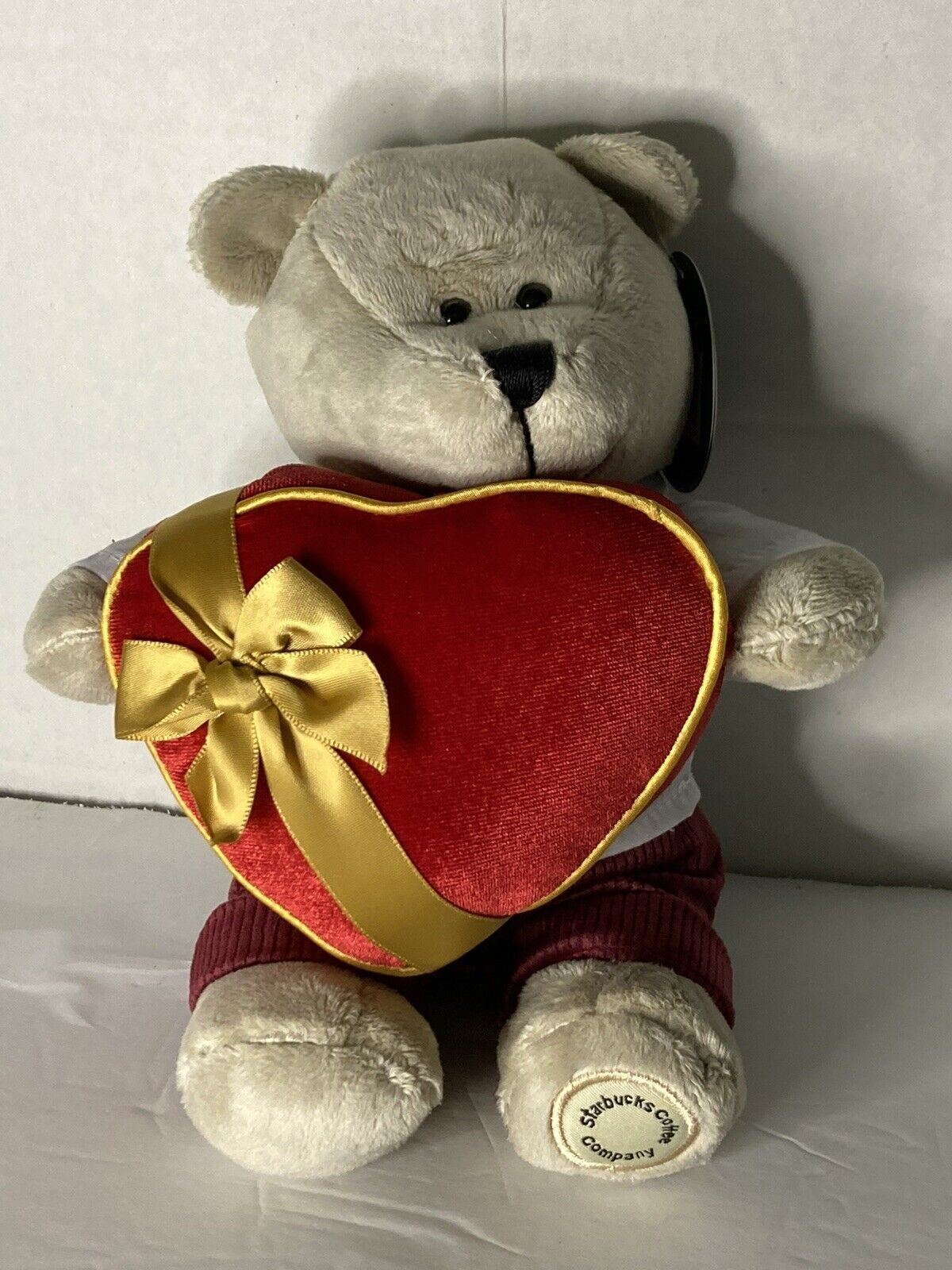 Starbucks Bearista 2019 Plush Bear With Heart Limited Edition NWT