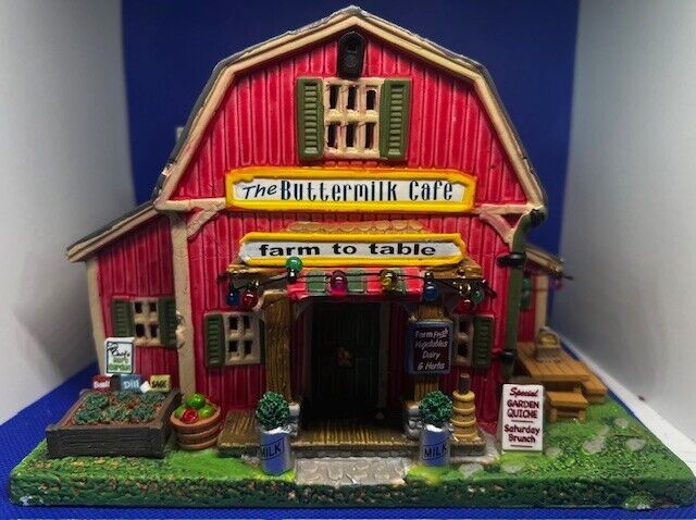Lemax Signature Collection The Buttermilk Cafe Lighted Christmas Village