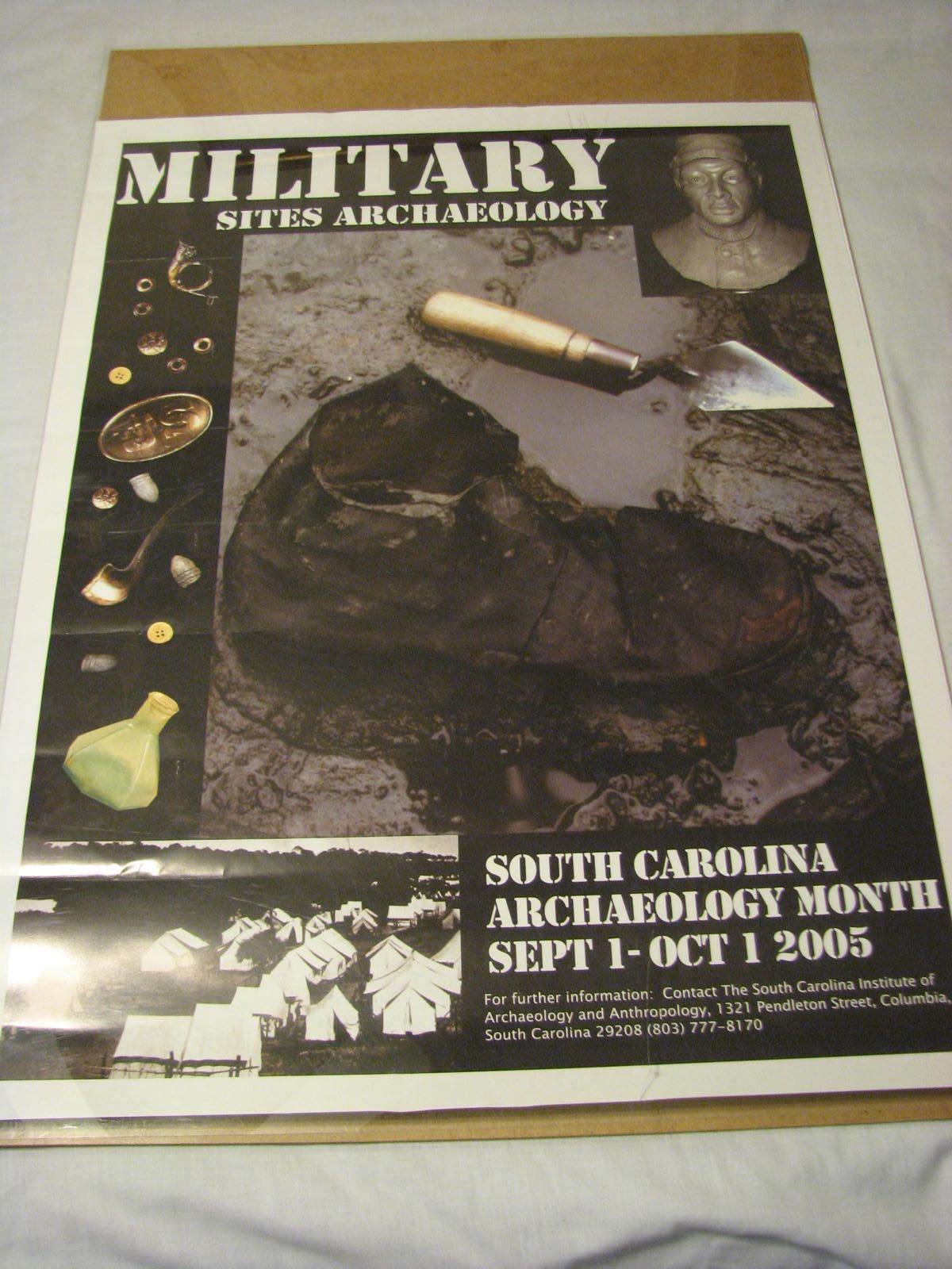 Military Sites South Carolina Archaeology History Poster Fort Motte Civil War ++