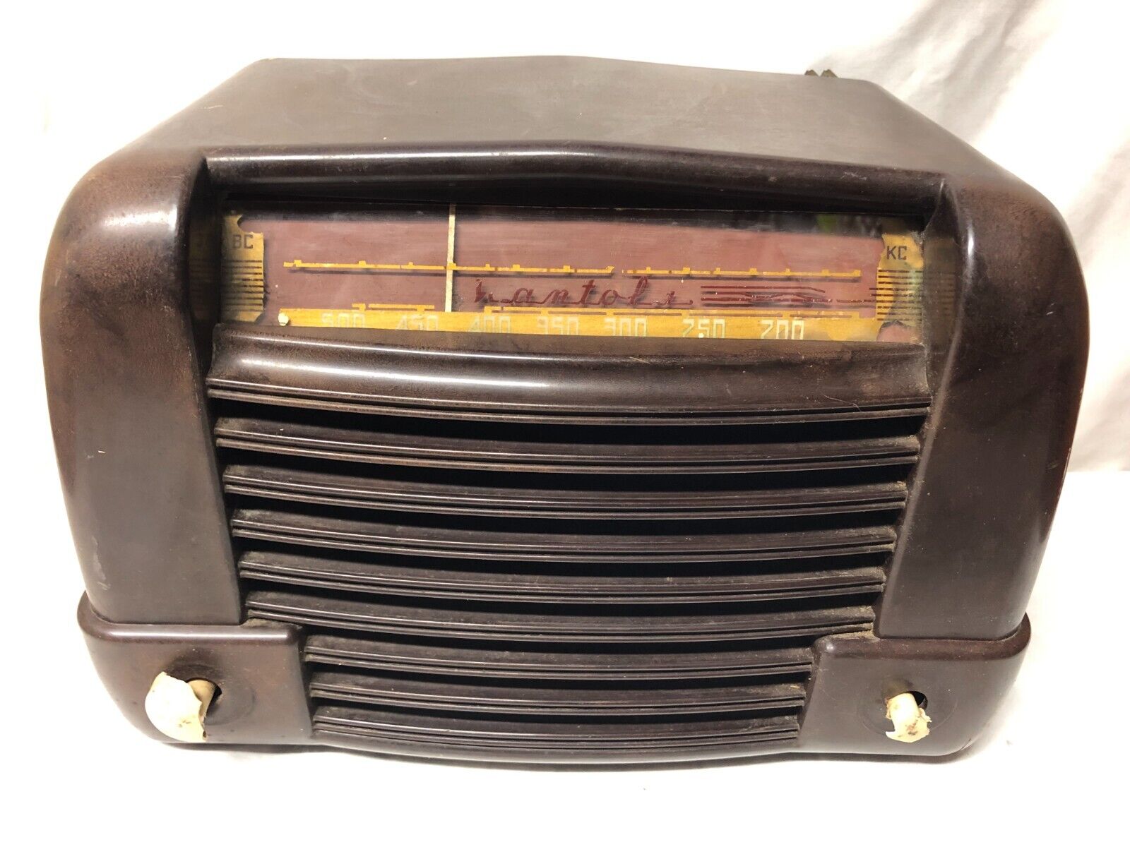 VINTAGE RARE MANTOLA Model R654-PM Tube Radio FOR PARTS OR REPAIR OR REPAIR