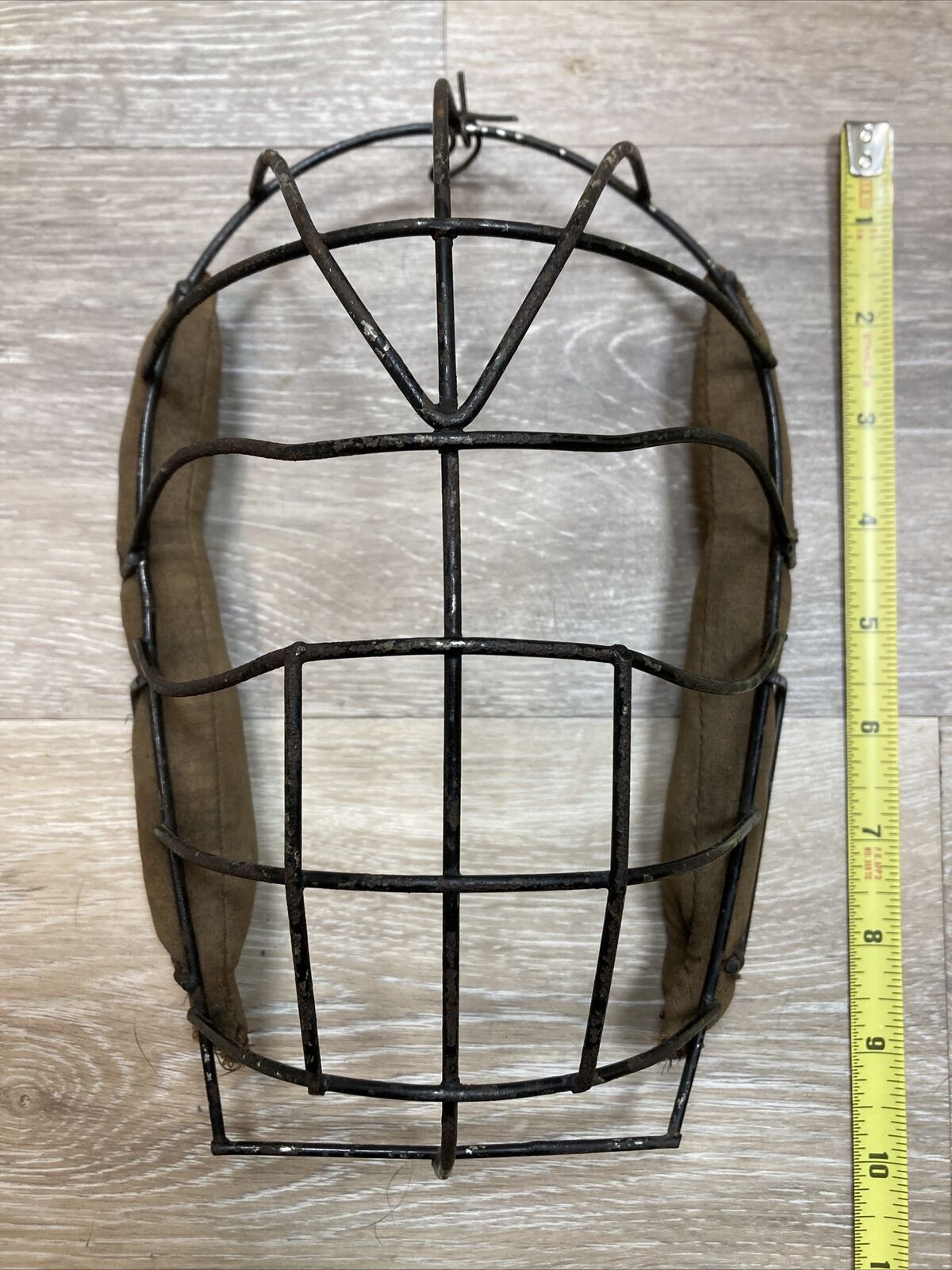 Antique 1910 Baseball Catchers Face Mask Spiderman Wire Metal Cage Youth