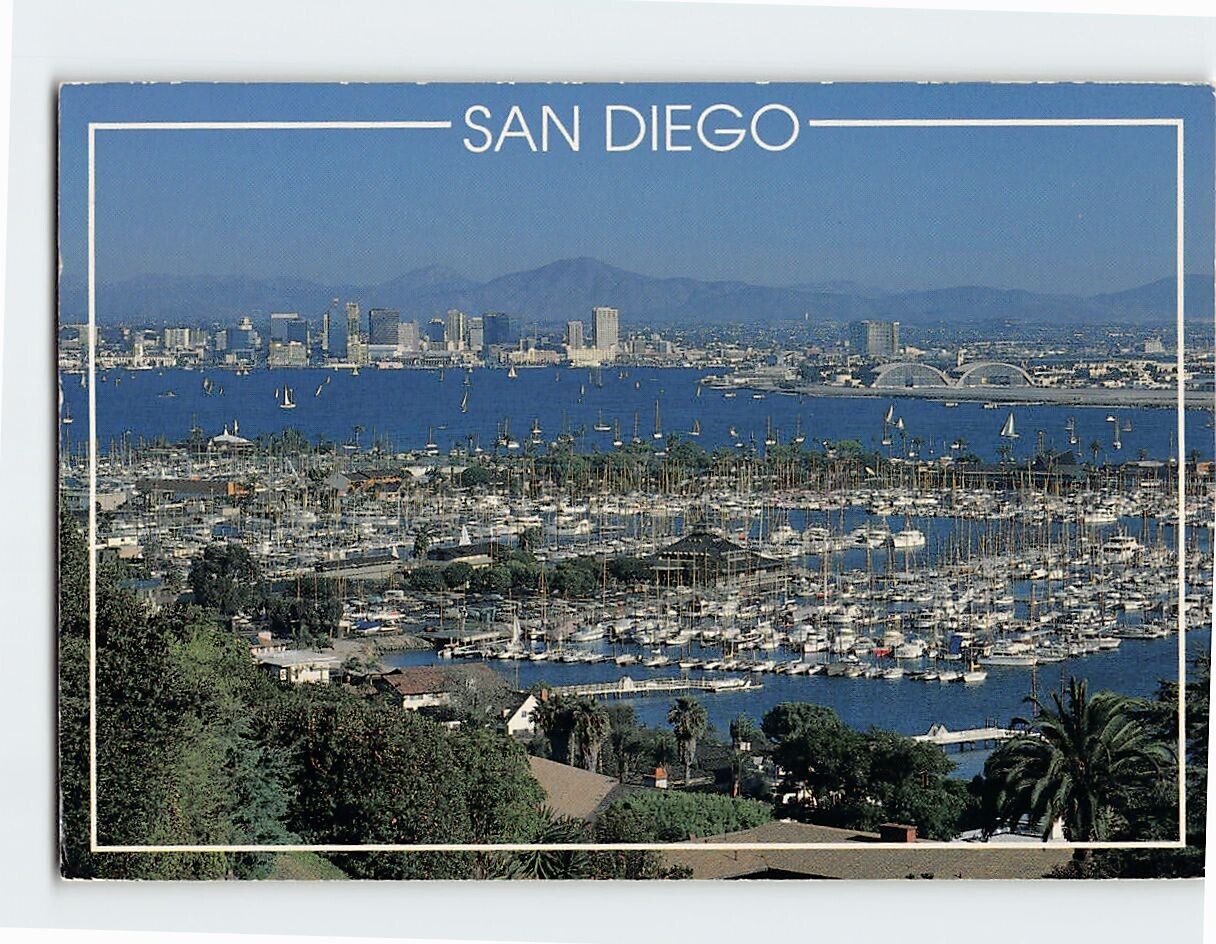 Postcard San Diego Skyline San Diego California USA
