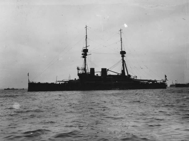 The battleship HMS \'Agamemnon\' at sea 1920 OLD PHOTO
