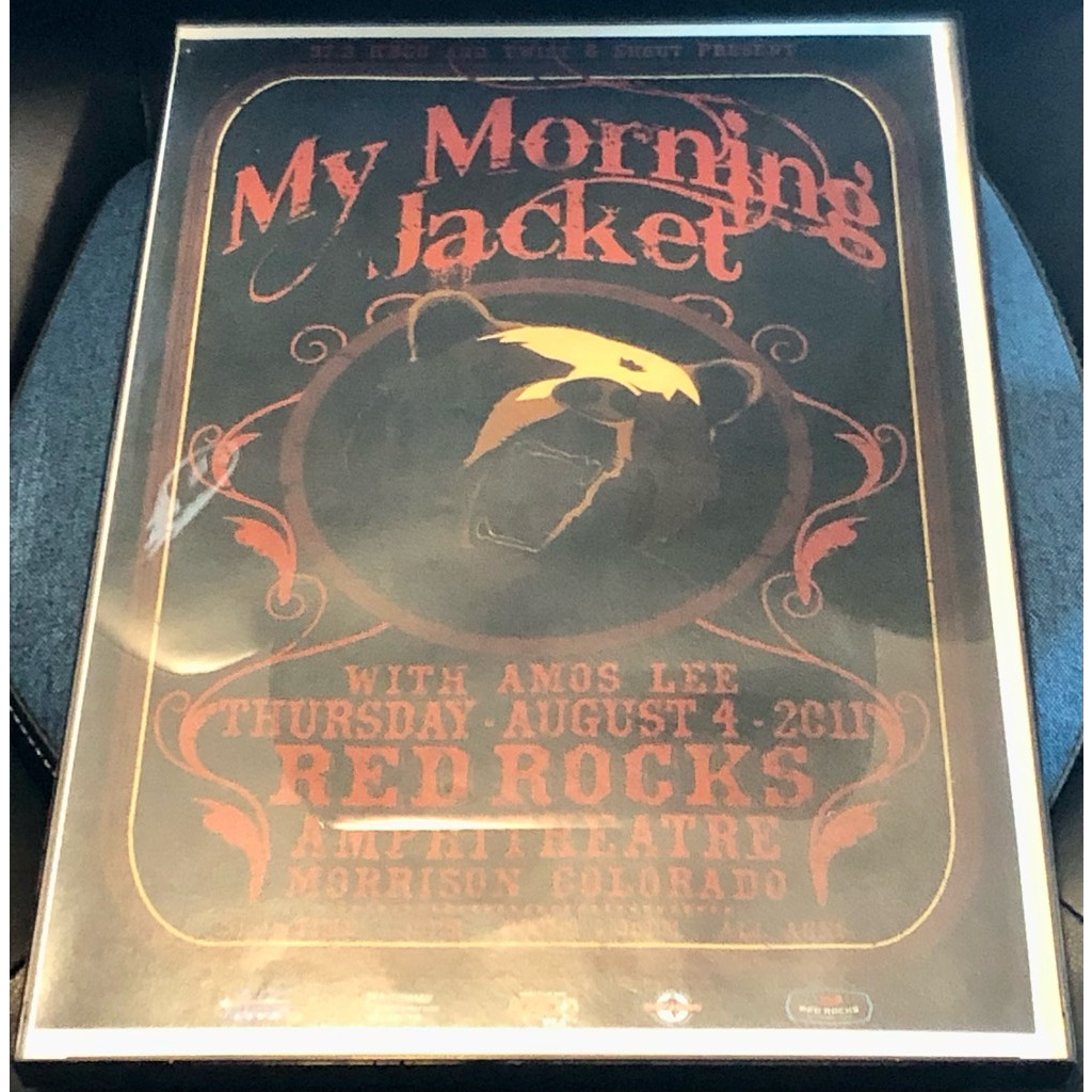Poster My Morning Jacket Theatre Morrison Colorado Framed Amos Lee 2011