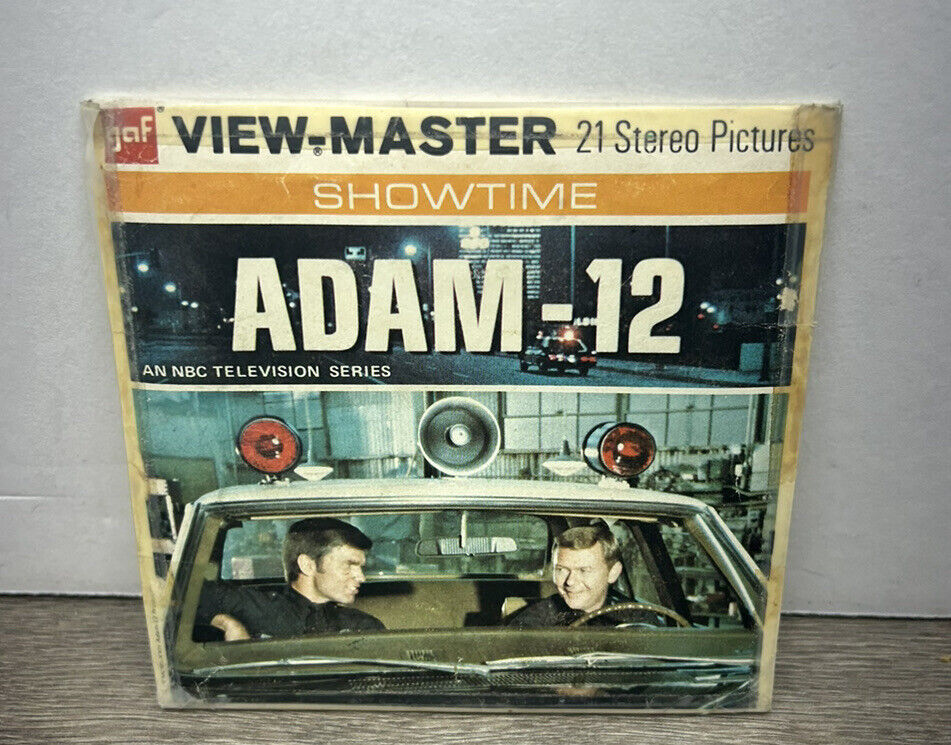 Adam-12 TV Show The Beast Vintage 1972 View Master 3 Reel Set With Booklet B593