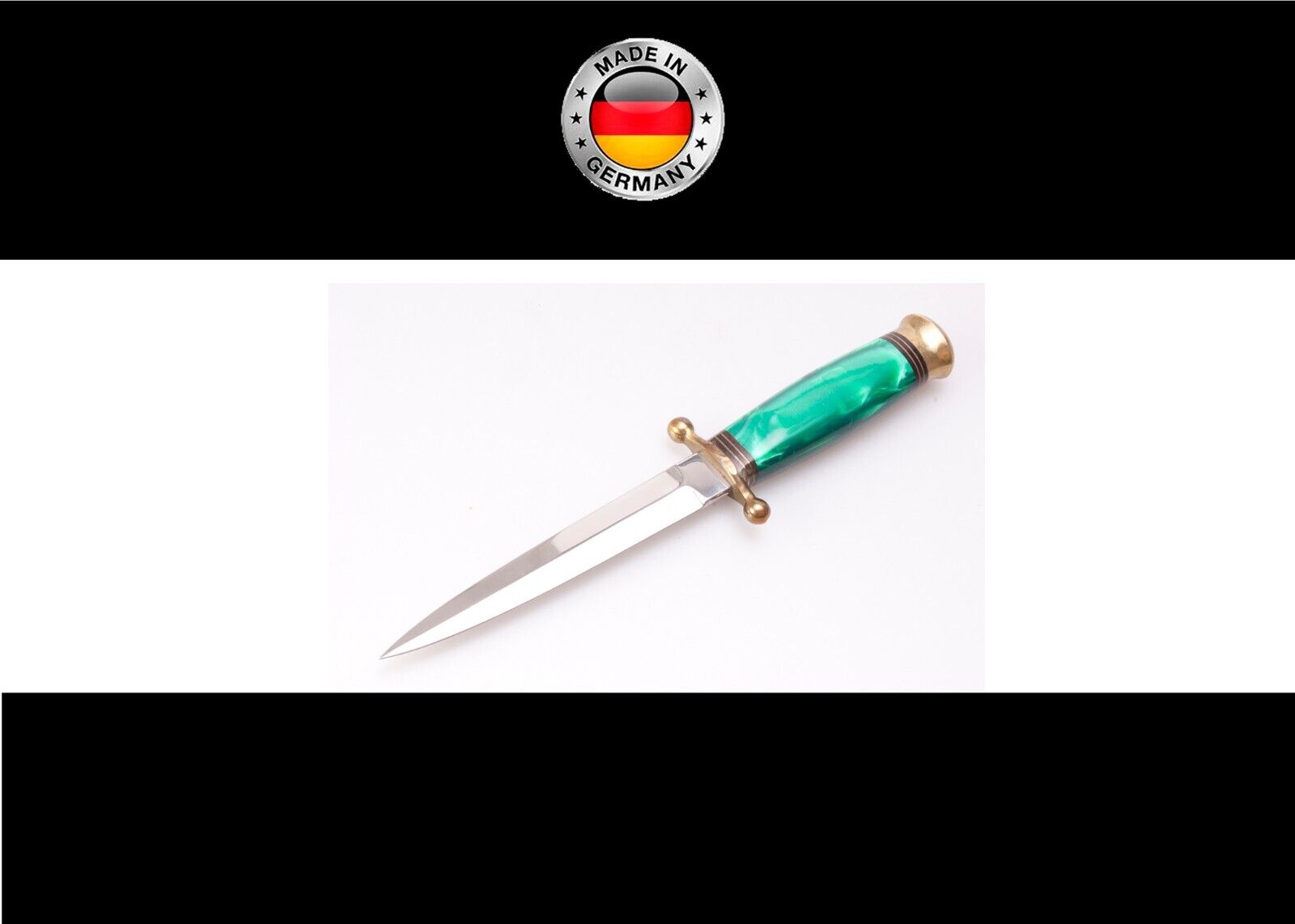 Vintage Handmade German Linder Solingen  Stiletto / Dagger Boot Knife