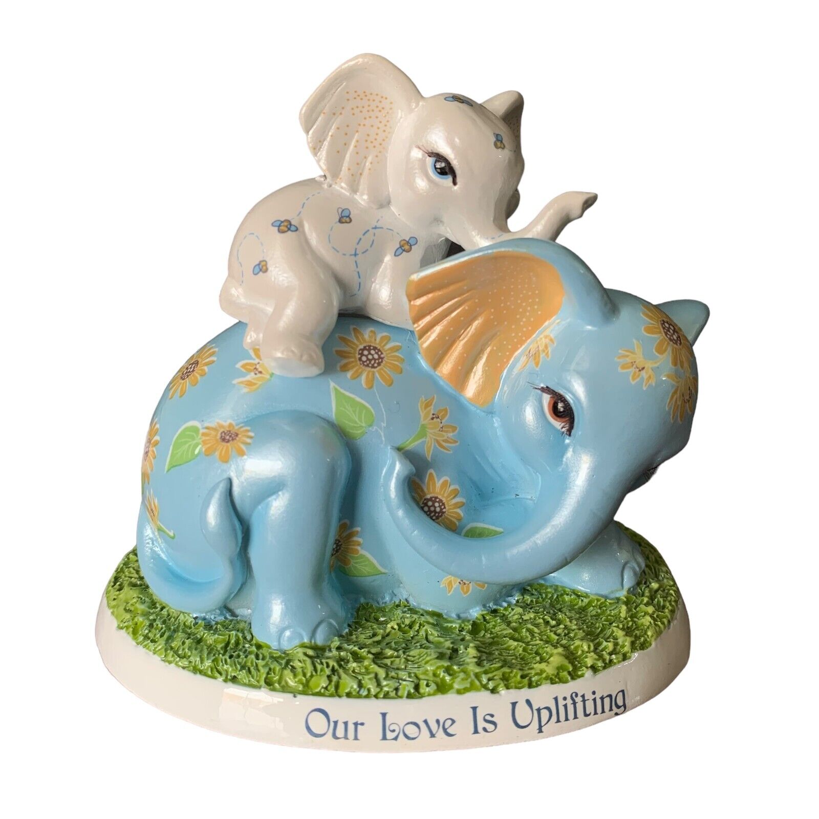 The Hamilton Collection Our Love Is Uplifting  Elephant Figurine by Blake Jensen