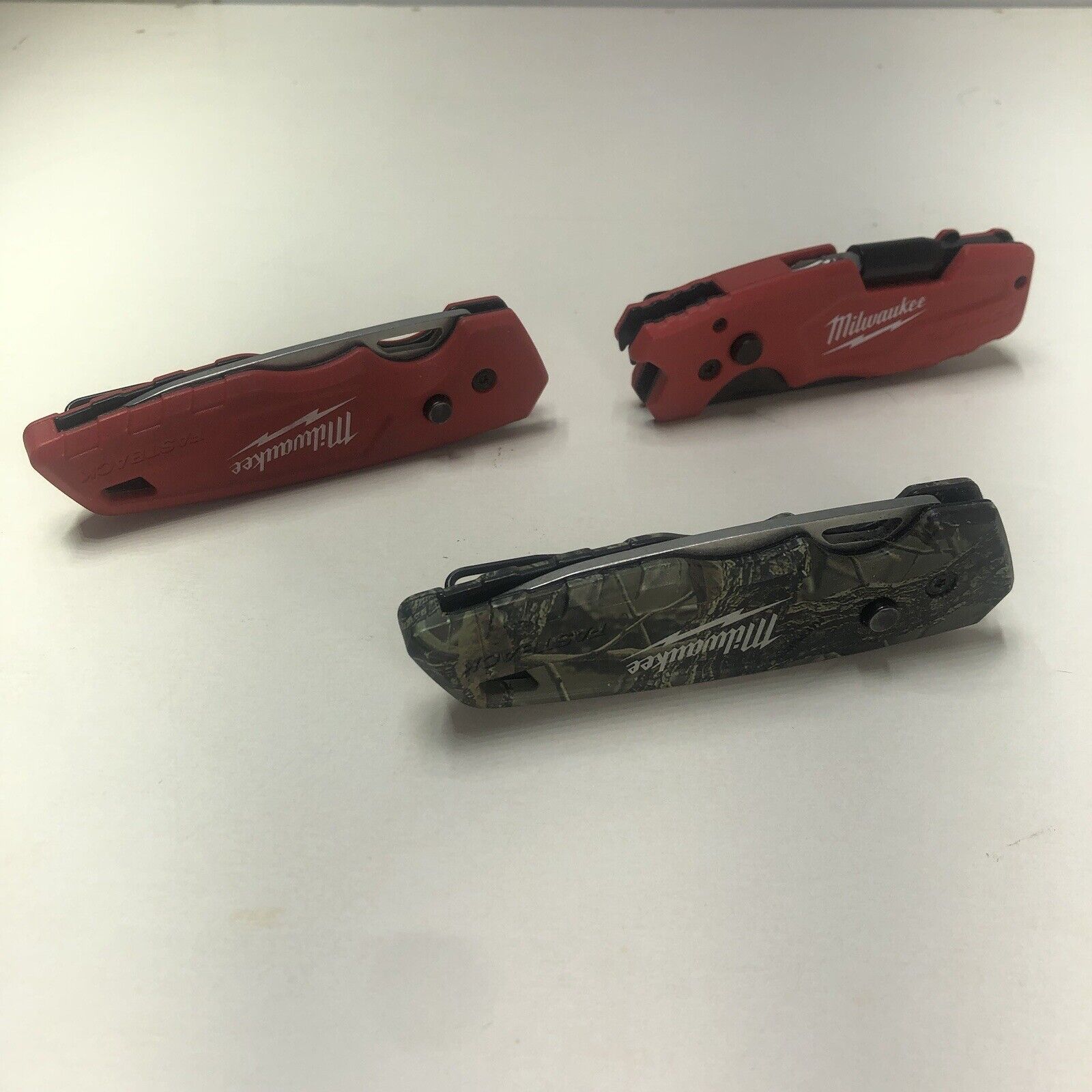 Lot Of 3 Milwaukee Fast back Knives