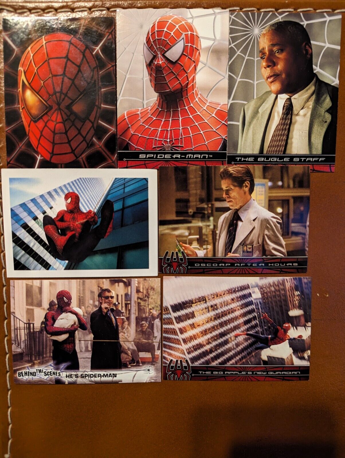 SPIDER-MAN THE MOVIE 2002 TOPPS TRADING CARDS - Lot of 7 Cards