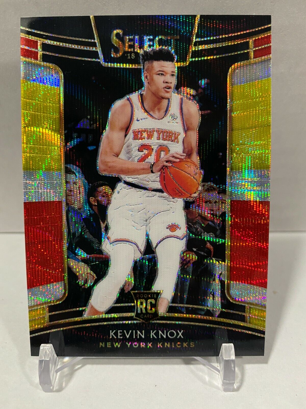 Kevin Knox 2018-19 Panini Select Tri Color Prizm Rookie Concourse Knicks 85 MINT