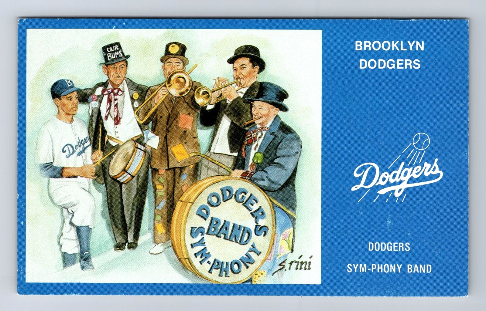 Brooklyn NY-New York, Dodgers Sym-Phony Band Dodger Series, Vintage Postcard
