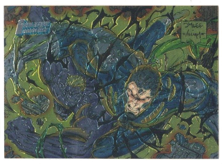 1995 Topps Image Universe WILDC.A.T.S MAUL and WARBLADE Chromium card #27