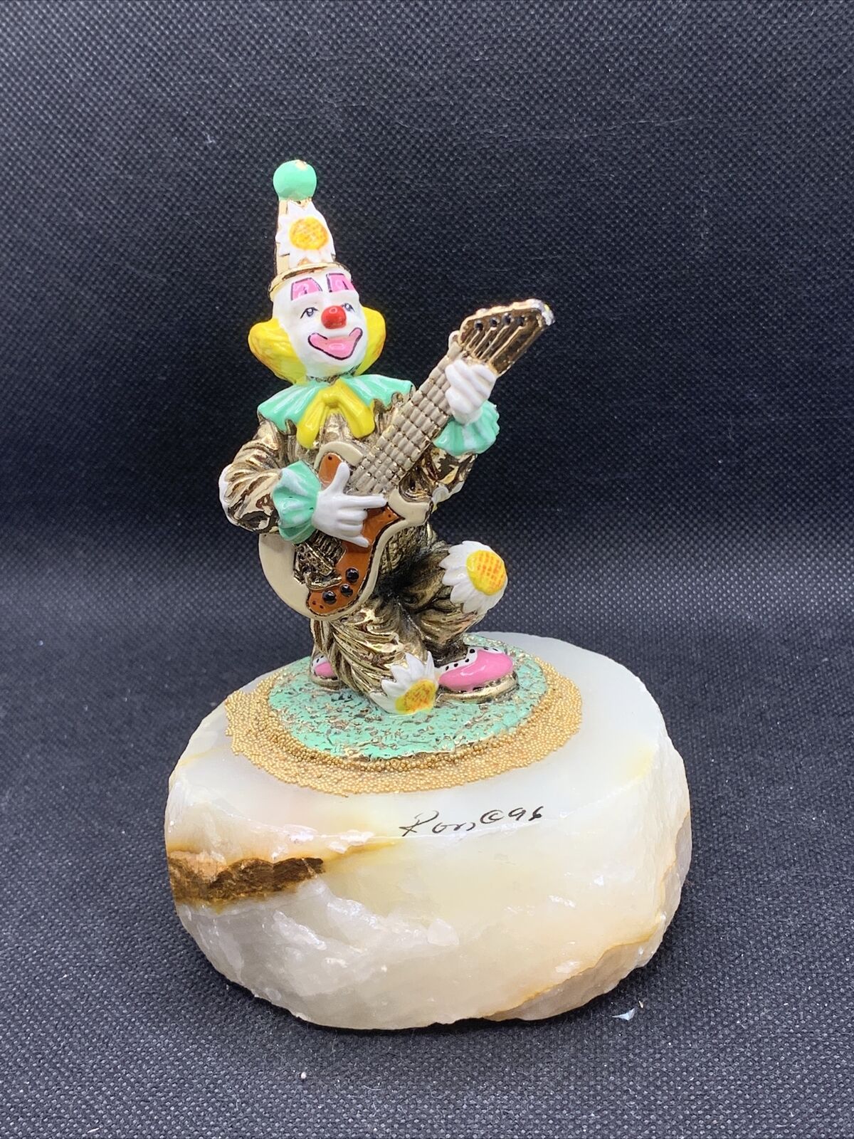 Ron Lee 1996 Rock-A-Billy Clown Playing Electric Guitar Figurine No.CCG9
