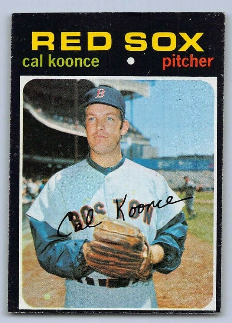 1971  CAL KOONCE - Topps Baseball Card # 254 - BOSTON RED SOX