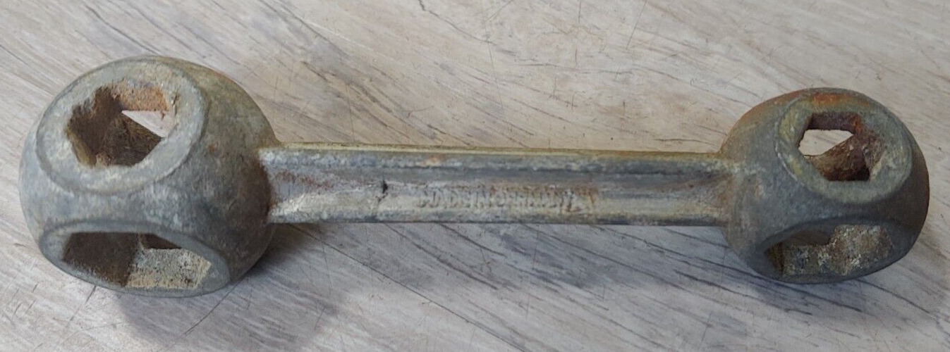 Vintage 10-in-1 Dog Bone Hex Nut Bicycle Wrench Made in Germany.