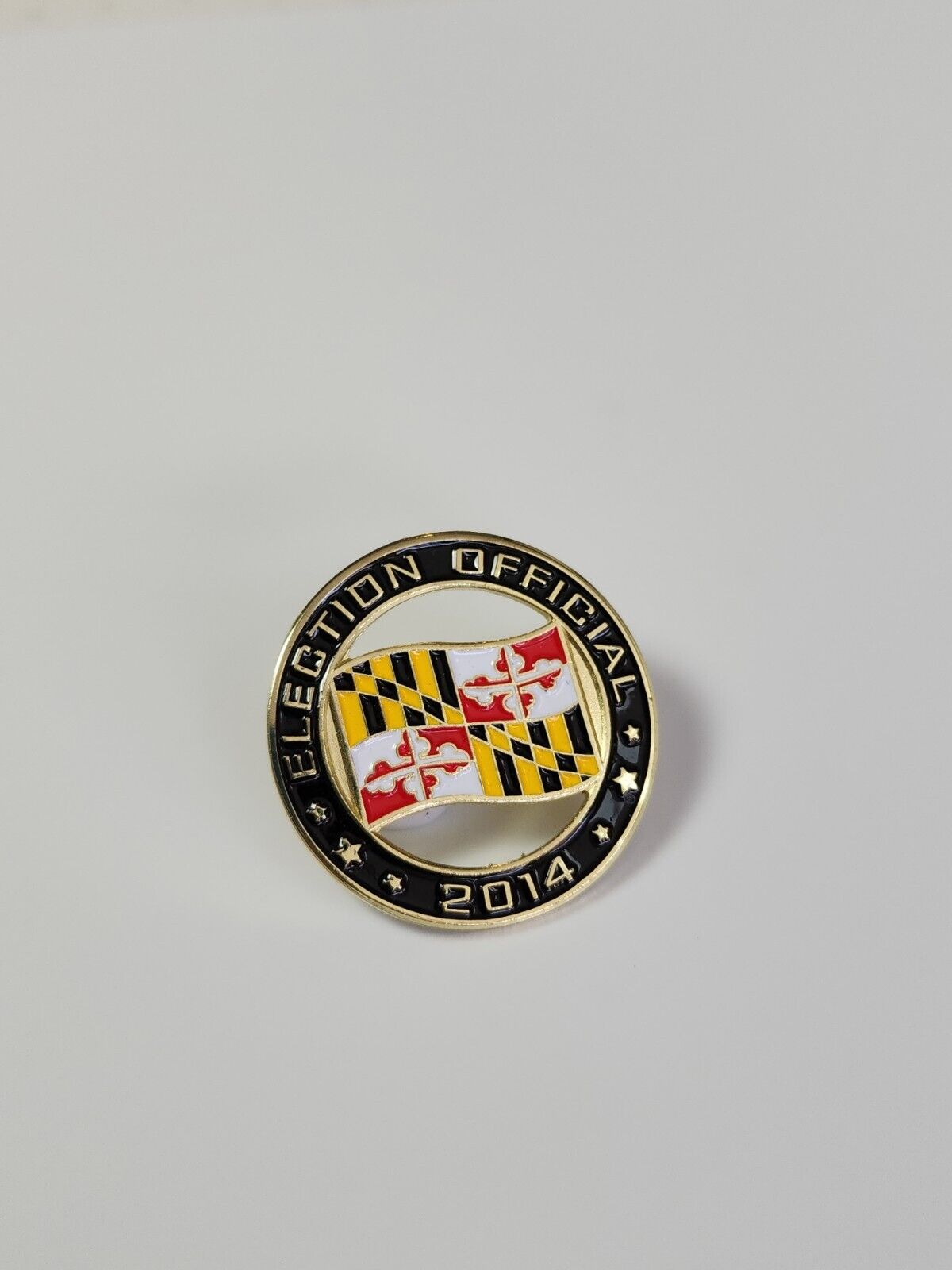 Maryland Election Official 2014 Lapel Pin