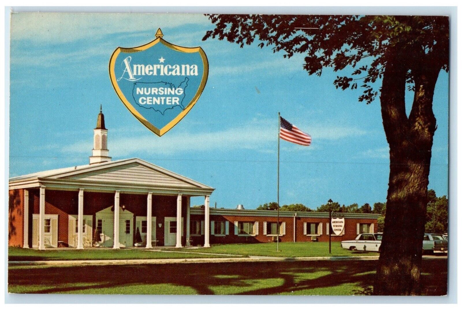 c1960 Americana Nursing Center Exterior Building Cedar Rapids Iowa IA Postcard