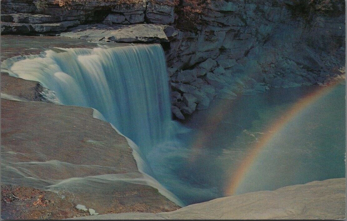 Vintage Double Rainbow Cumberland Falls Kentucky Postcard B381