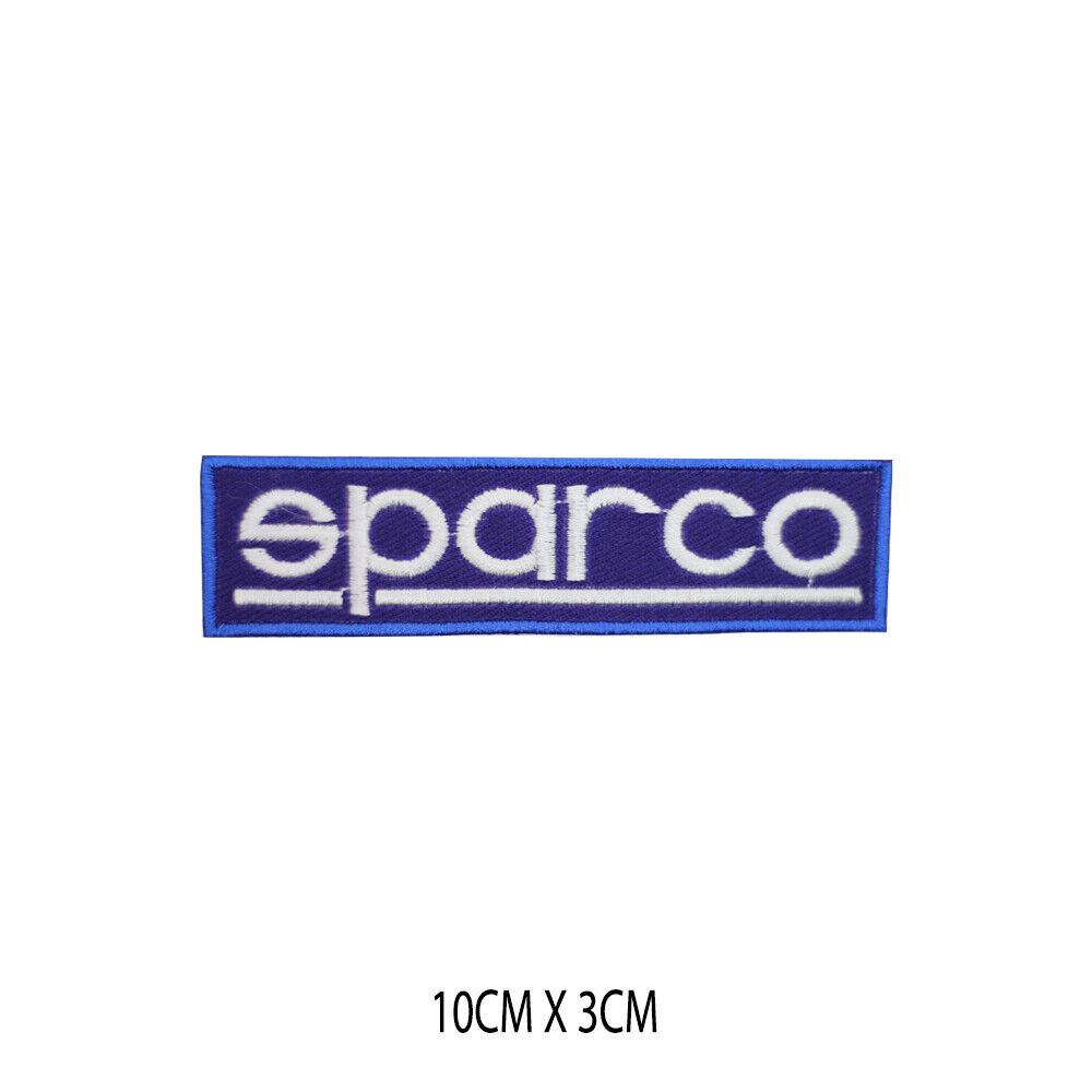 Sparco Logo Iron on Sew on Embroidered Patch Appliques For Clothes 