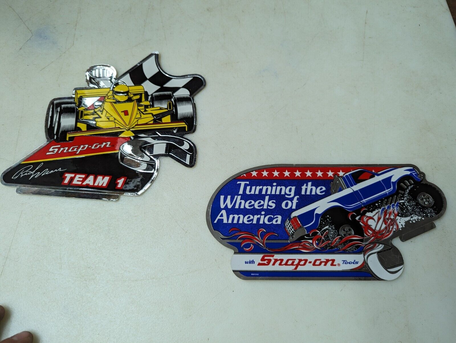 Vintage 1980s 1990s Snap On Tools Indy Cars Rick Mears LOT 2 Stickers Authentic