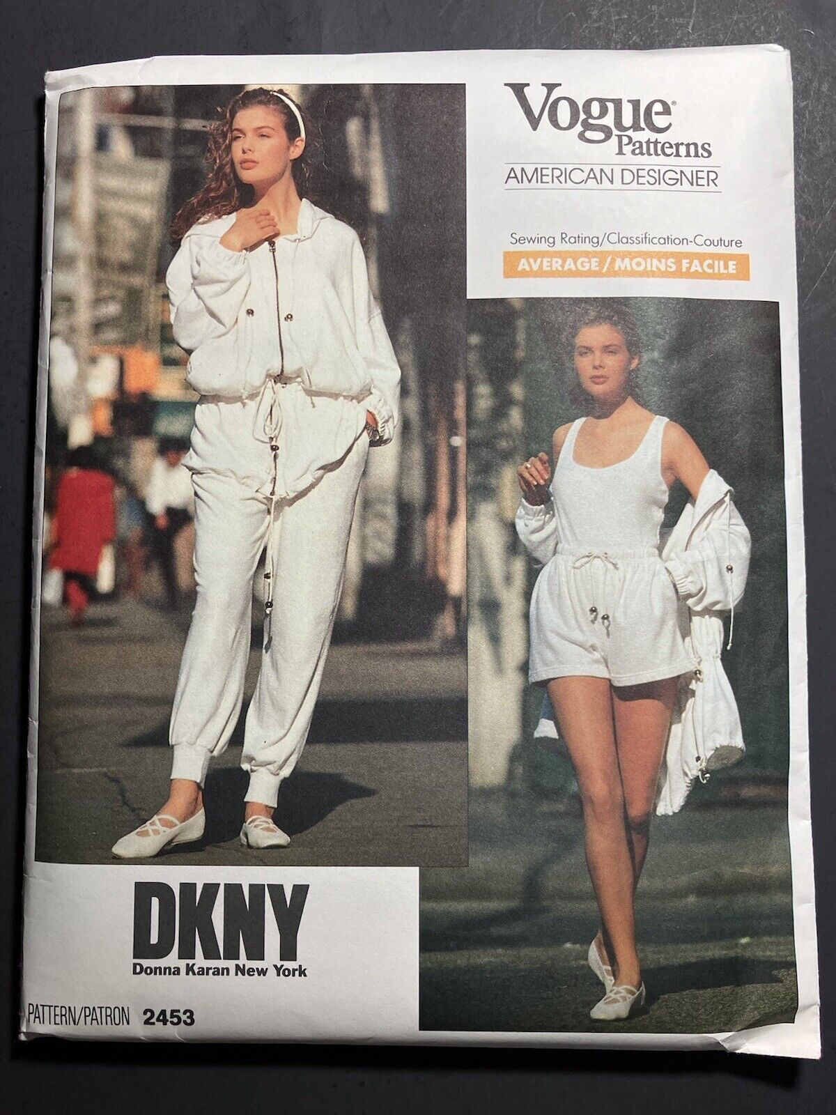Vogue Vintage Uncut Pattern 2453 DKNY Size 8-10-12, Donna Karan