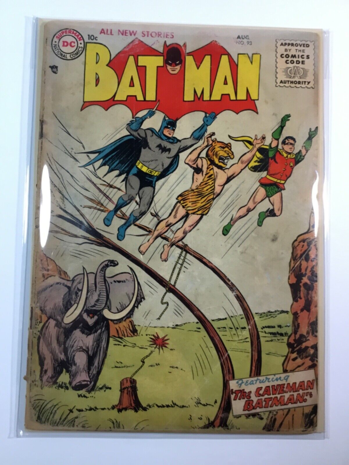 BATMAN #93 FR 1.0🏆CLASSIC 1955 DC GOLDEN AGE COVER BY: WIN MORTIMER🏆