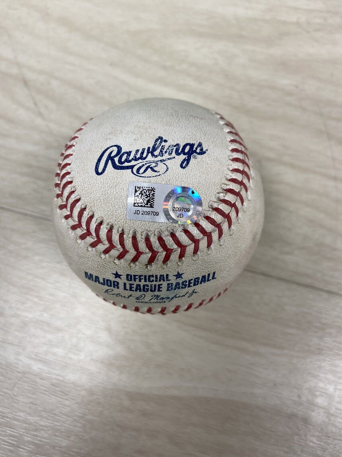 6/20/2018 Red Sox @ Twins J.D. Martinez line out game used ball