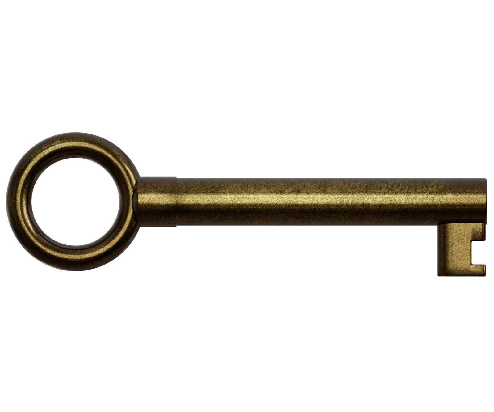 KY-13 Statutory Antique Brass Finish Hollow Barrel Skeleton Key