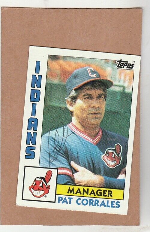 1984 Topps # 141 Pat Corrales - Autographed card