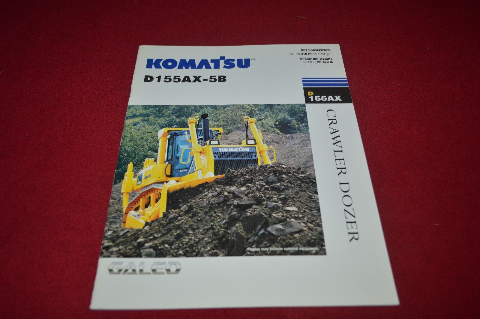 Komatsu D155AX-5B Crawler Tractor Dozer Dealer\'s Brochure DCPA6