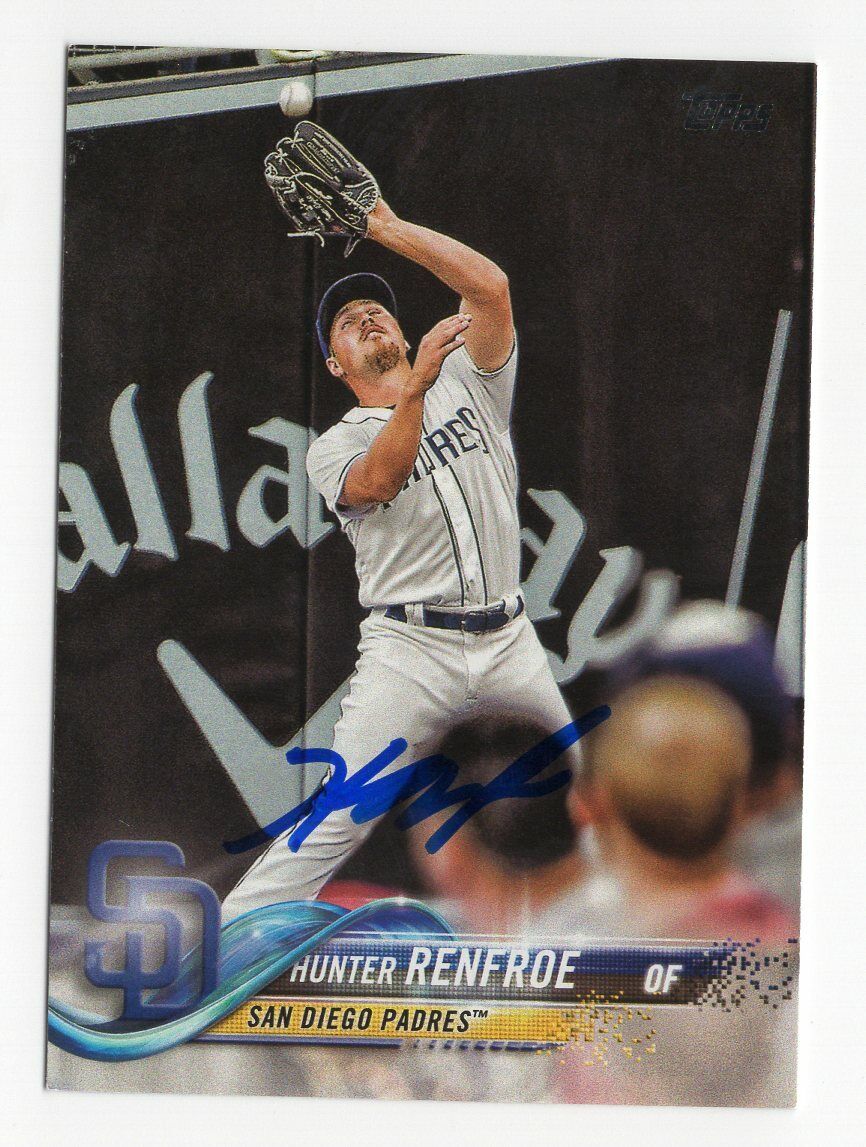 HUNTER RENFROE Signed Autographed 2018 Topps Series One 1 Auto Padres SD #29 COA
